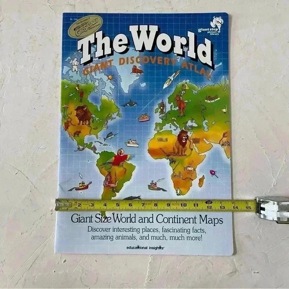 Giant Size World And Continent Maps Atlas Book - Picture 8 of 10